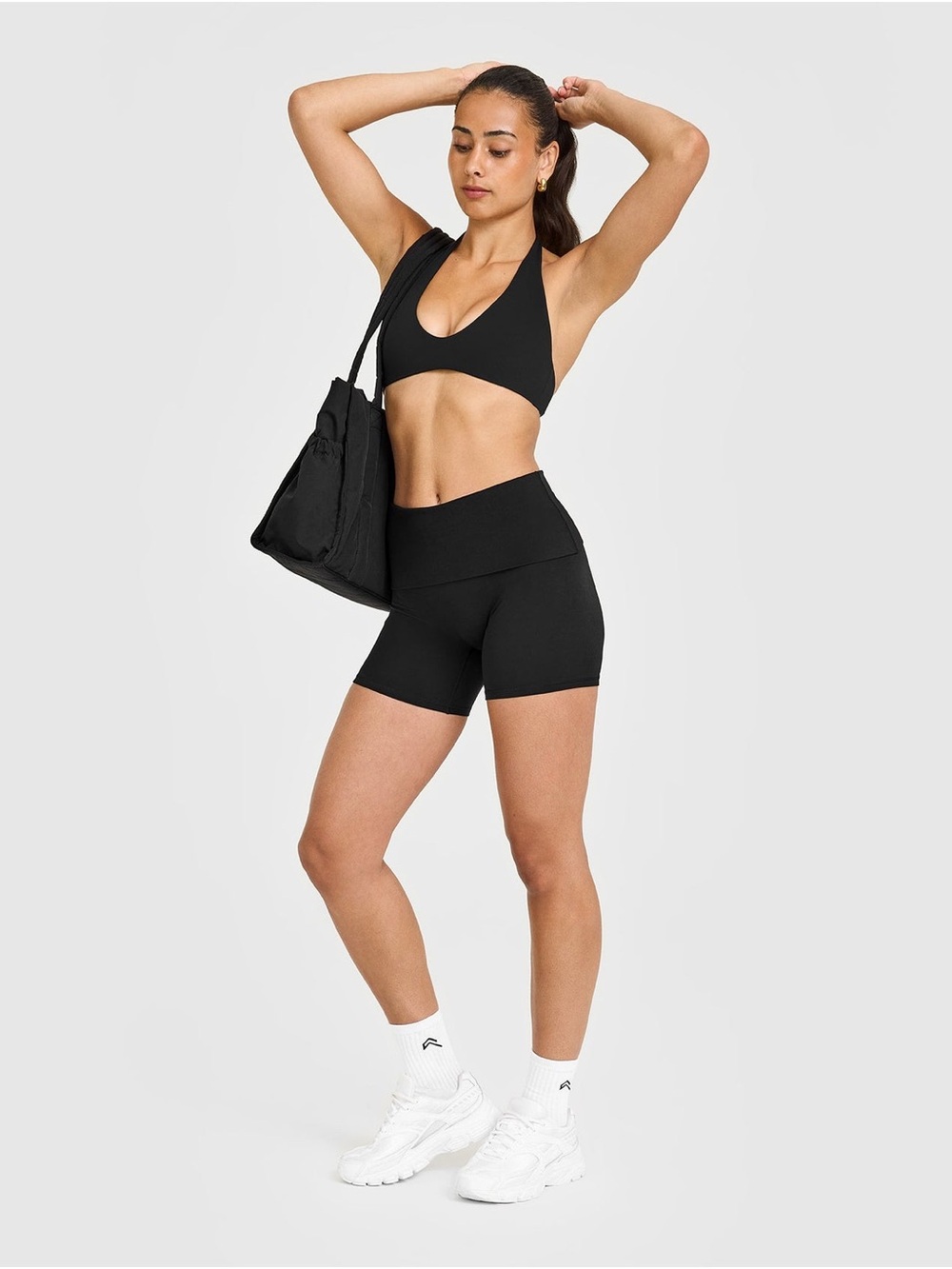 Oner Active Black High-Rise Women’s Workout Shorts